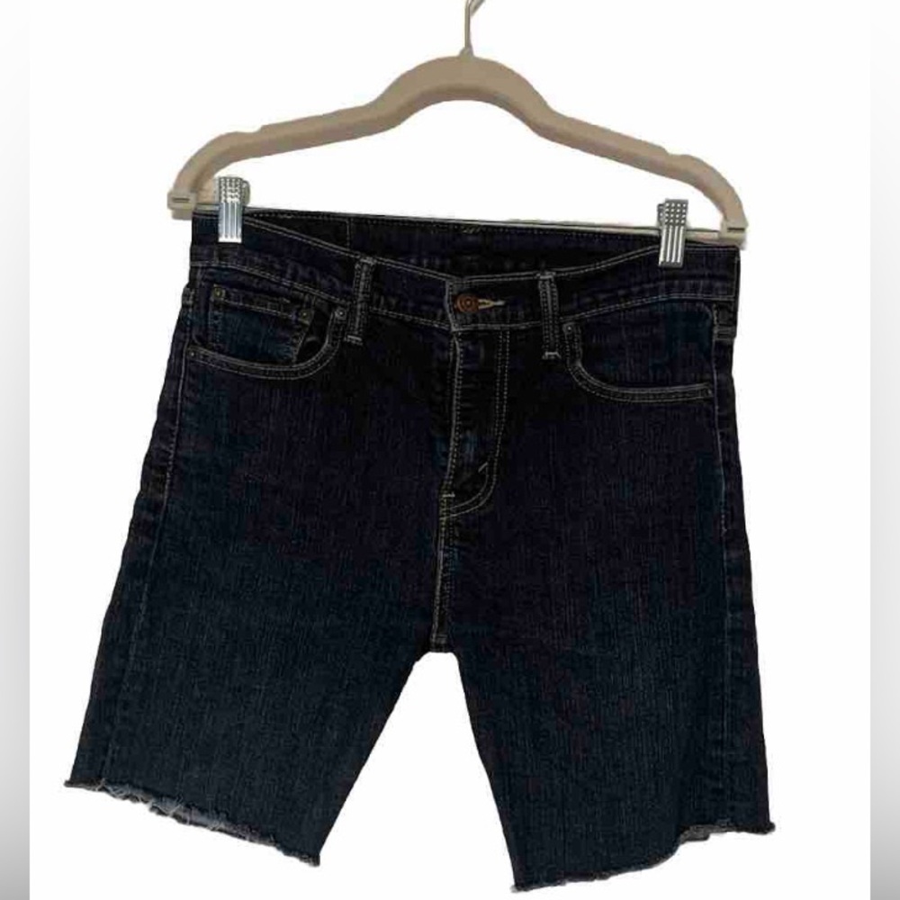 Levi Super Skinny 510 Jean Shorts Size 30 Cut Off Blue
